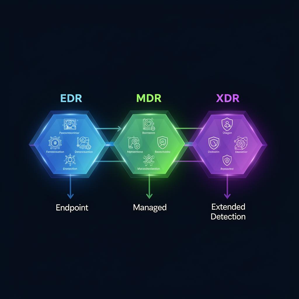 EDR vs MDR vs XDR: Understanding the Differences in Modern Cybersecurity